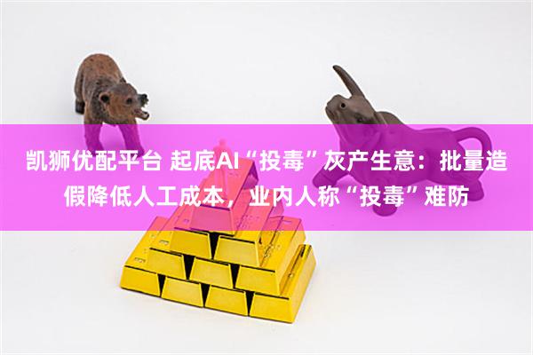 凯狮优配平台 起底AI“投毒”灰产生意：批量造假降低人工成本，业内人称“投毒”难防